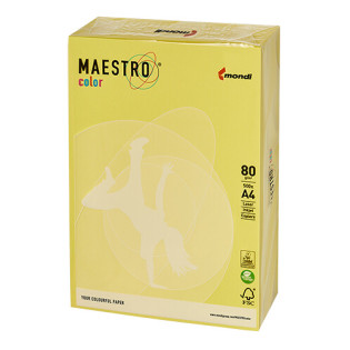 PAPIER KSERO KOLOR A4 80G ŻÓŁTY MAESTRO ZG34