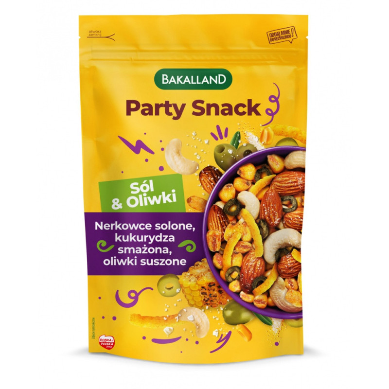 Party Snack BAKALLAND Sól & Oliwki, 170g