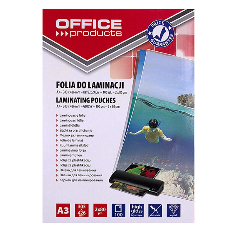 FOLIA DO LAMINOWANIA A3 80 MIC