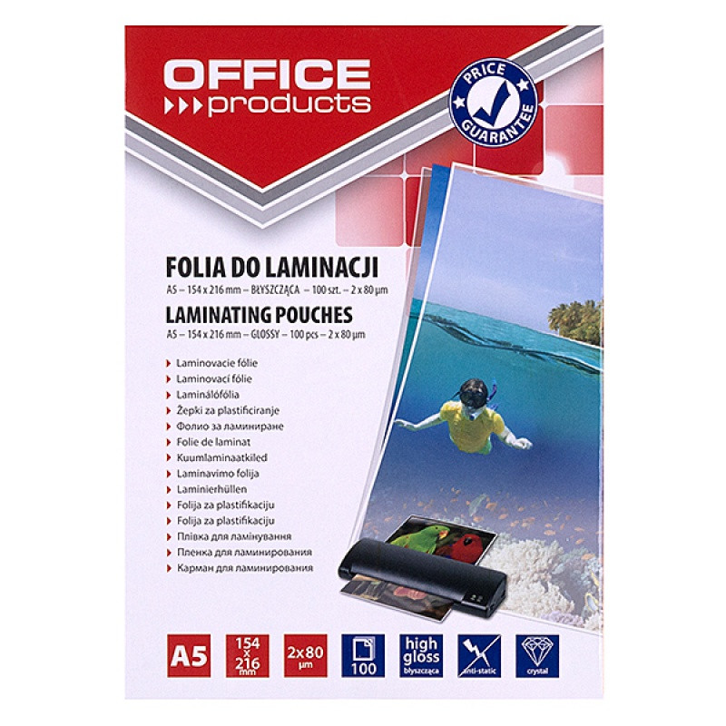 FOLIA DO LAMINOWANIA A5 80 MIC.