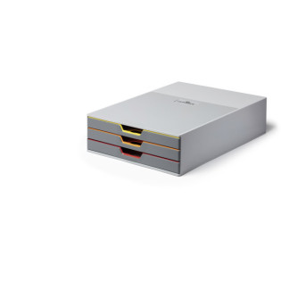 POJEMNIK DURABLE VARICOLOR Z 3 KOLOROWYM SZUFLADKA