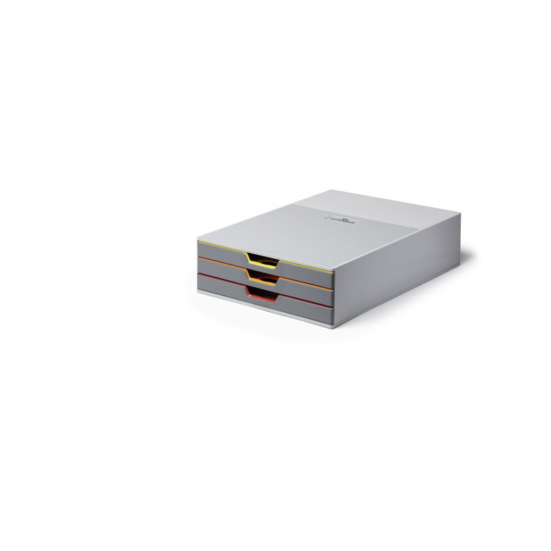POJEMNIK DURABLE VARICOLOR Z 3 KOLOROWYM SZUFLADKA
