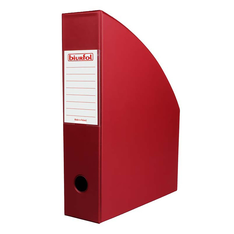 POJEMNIK NA DOKUMENTY BIURFOL A4 70MM BORDO