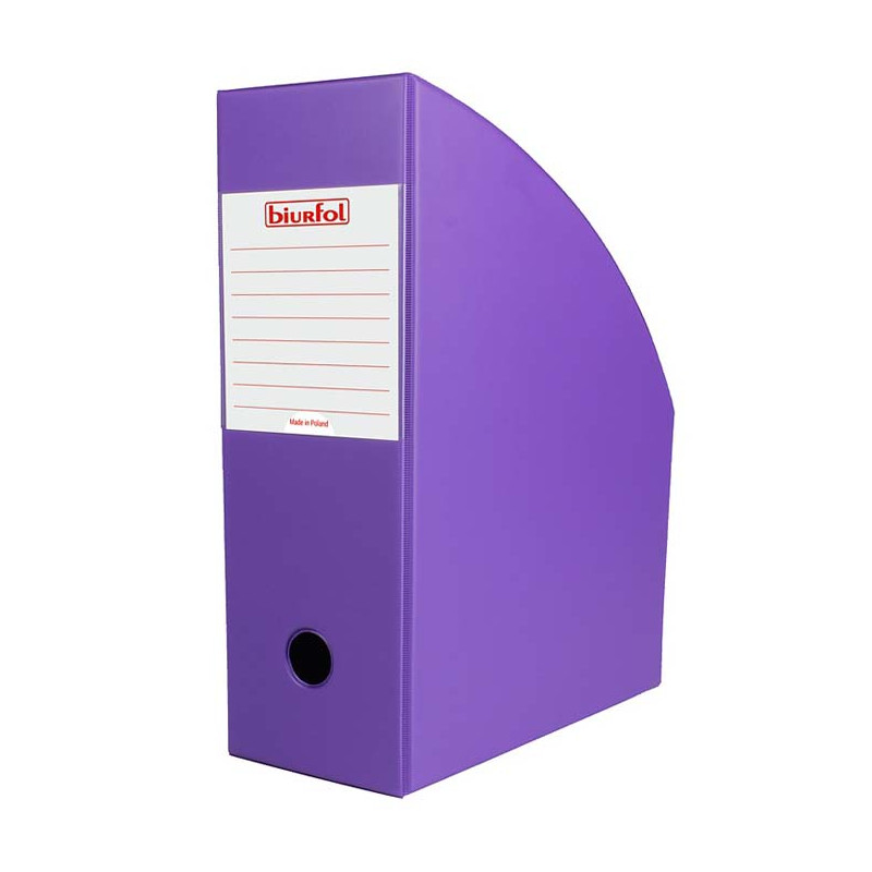 POJEMNIK NA DOKUMENTY BIURFOL A4 100MM VIOLET