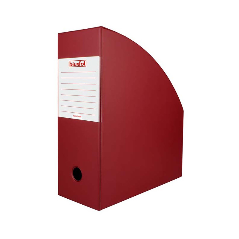 POJEMNIK NA DOKUMENTY BIURFOL A4 110MM BORDO
