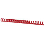 Grzbiety do bindowania A4 22mm czerwone 50 szt.