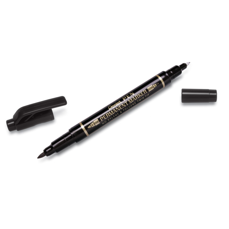 FOLIOPIS PENTEL N75W DWUSTRONNY CZARNY