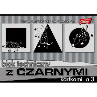 BLOK TECHNICZNY A3 CZARNY 