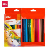KREDKI OŁÓWKOWE DELI COLORUN 18 KOLORÓW C00310