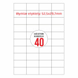 ETYKIETA ADRESOWA  52X29MM