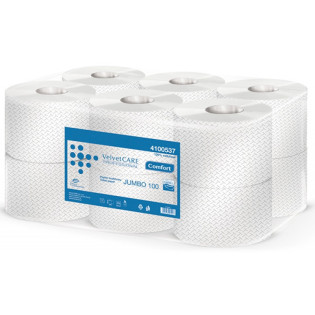 PAPIER TOALETOWY JUMBO BIAŁY VELVET PROFESSIONAL 