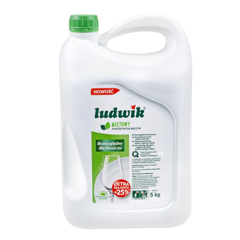 C PŁYN DO NACZYŃ LUDWIK 5L MIĘTOWY