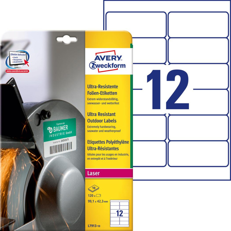 ETYKIETA ADRESOWA  99,1x42,3 AVERY L7913  10 ARK