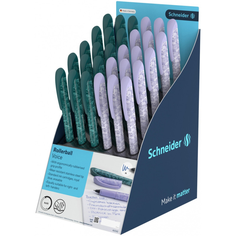 Display piór kulkowych SCHNEIDER Voice, 30 szt., m