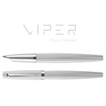 Pióro wieczne DIPLOMAT Viper, guilloche, F/M, sreb