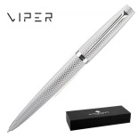 Długopis DIPLOMAT Viper, guilloche, srebrny