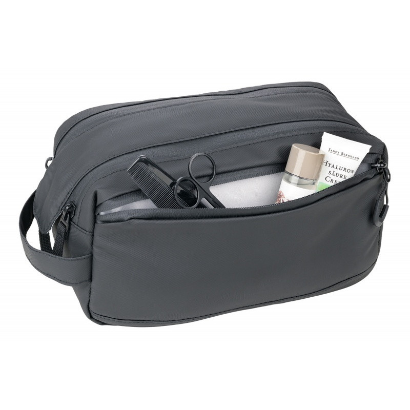 Kosmetyczka TROIKA Black Washbag2, wodoodporna, cz