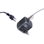 Adapter podróżny TROIKA World Travel, czarny