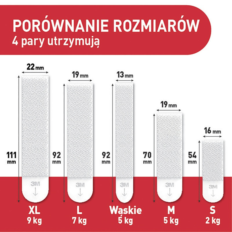 Rzepy COMMAND? (17203WHI-12-PTGR-VP), do wieszania
