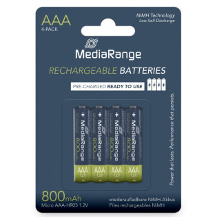 Akumulator MEDIARANGE AAA, NiMH, 800mAh, blister,