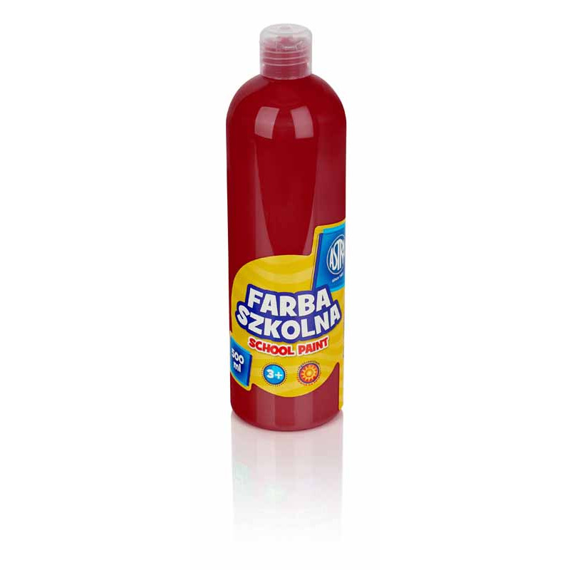 FARBA SZKOLNA ASTRA 500 ML CIEMNOCZERWONA