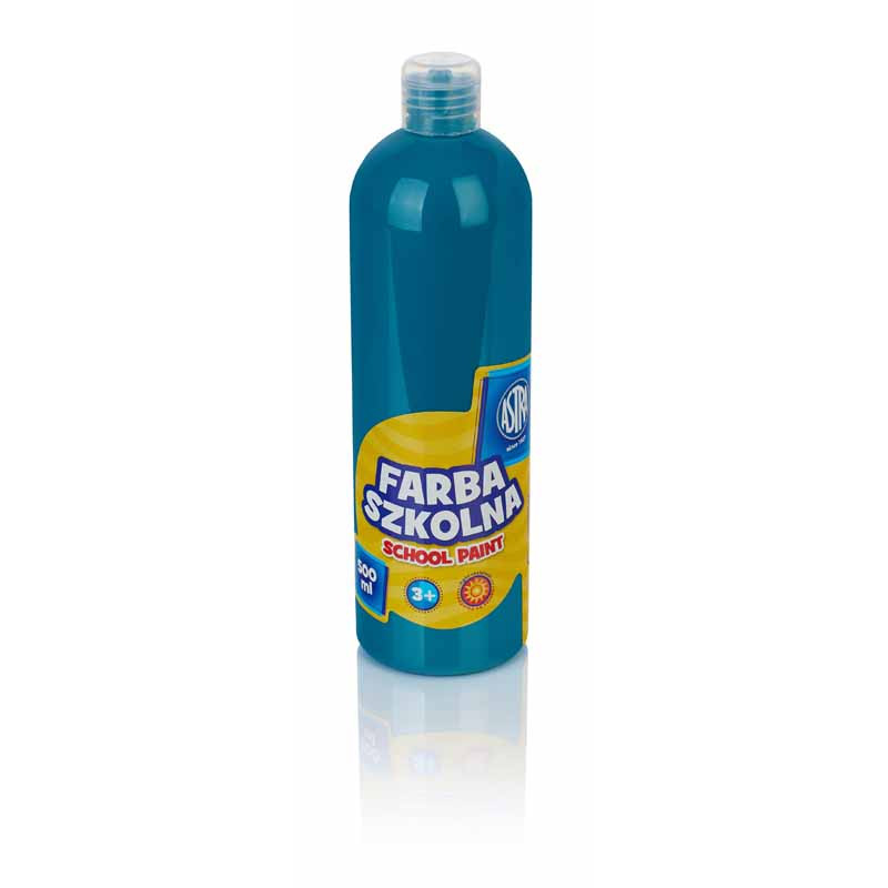 FARBA SZKOLNA ASTRA 500 ML TURKUSOWA