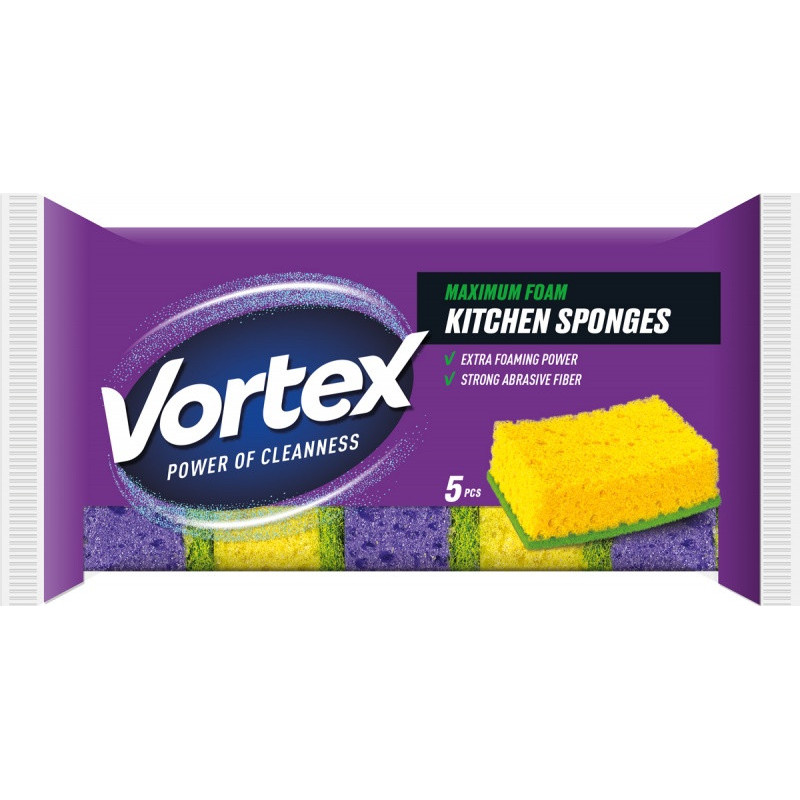 C GĄBKA KUCHENNA VORTEX 5 SZT.