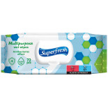 Chusteczki nawilżane antybakteryjne SUPERFRESH, z