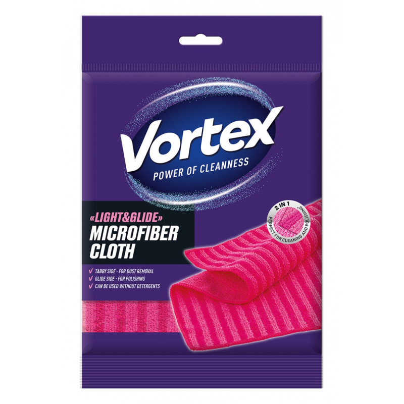 C Ściereczka z mikrofibry VORTEX Light&Glide róż