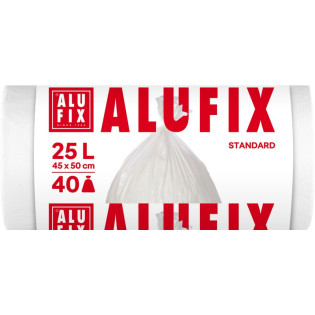 Worki na śmieci ALUFIX, HDPE, 45x50cm, 25l, 40 szt