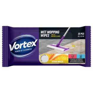 C Chusteczki do mopa na mokro VORTEX cytr.bryza