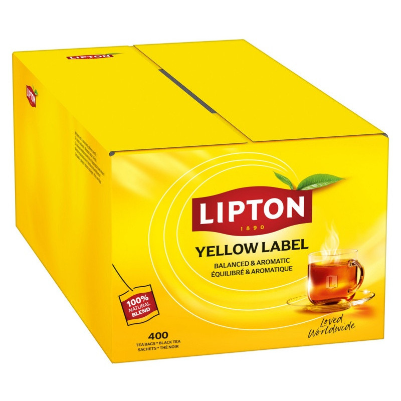 Herbata LIPTON czarna, Yellow Label, 400 torebek