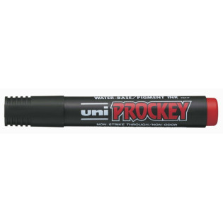 MARKER UNI PM-122 CZERWONY OKRĄGŁY 