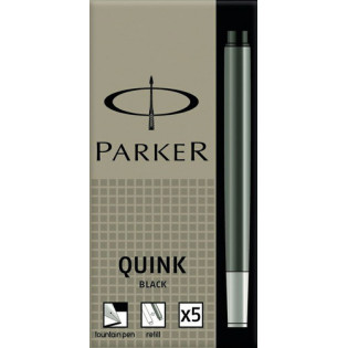 NABOJE DO PIÓRA PARKER CZARNE Z11 5 SZTUK 