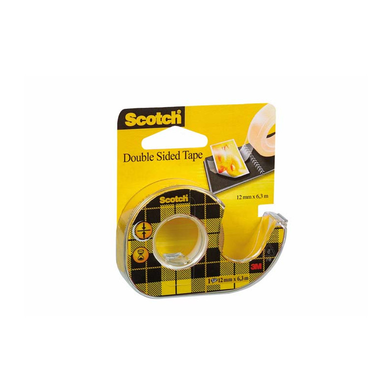 TAŚMA DWUSTRONNA NA PODAJNIKU 12X6M 3M SCOTCH 136D