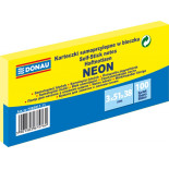 KARTECZKI SAMOPRZYL DONAU 38X51MM 3X100K ŻÓŁTY NEO