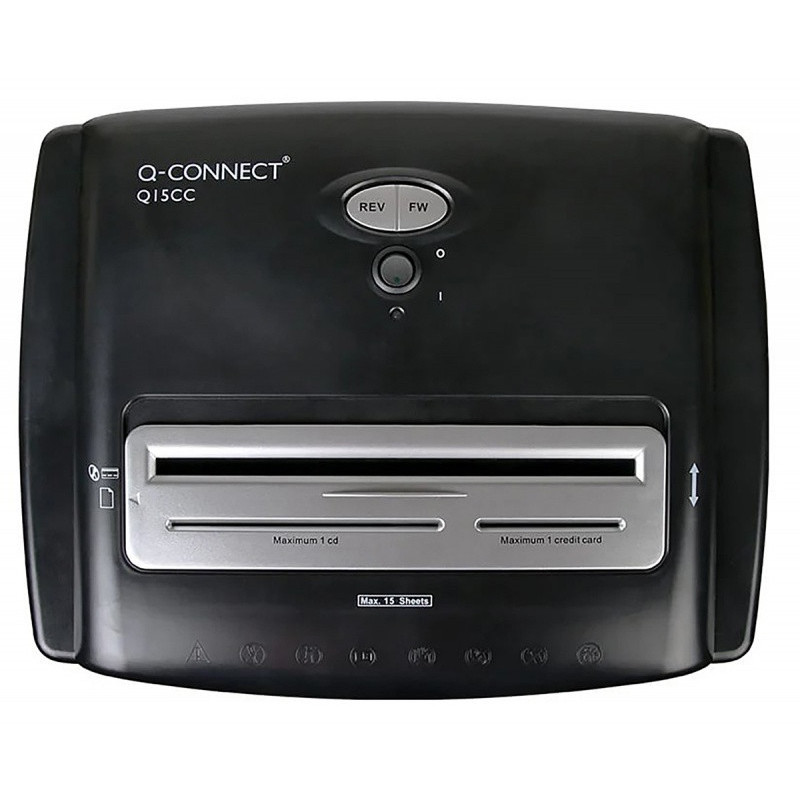 Niszczarka Q-CONNECT Q15CC, czarna