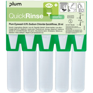 Ampułki do płukania oczu PLUM QuickRinse, 5x20ml