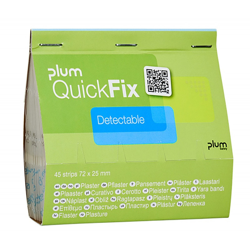 Plastry wykrywalne PLUM QuickFix Detectable, wkład