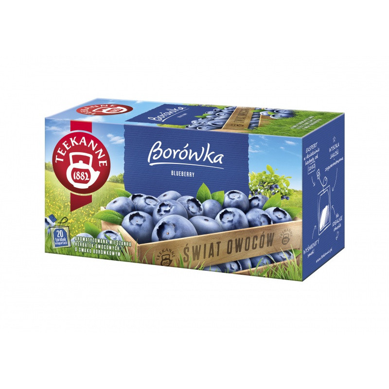 Herbata TEEKANNE World of Fruits, Borówka, 20 kope