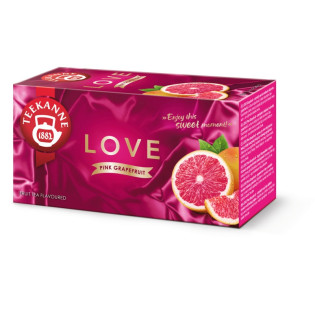 Herbata TEEKANNE Love, różowy grejpfrut, 20 kopert