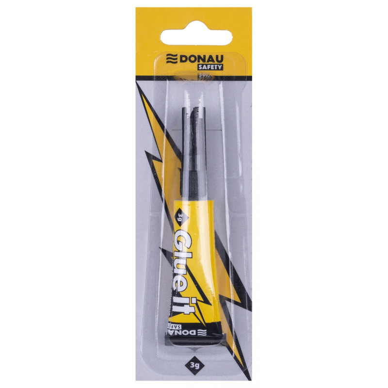 Klej sekundowy DONAU SAFETY Glue it, 3g, bliste