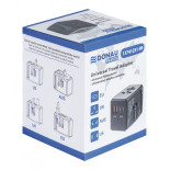 Adapter podróżny DONAU TRAVEL 904, czarny