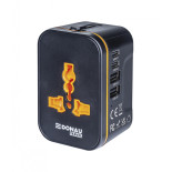Adapter podróżny DONAU TRAVEL 205, czarny