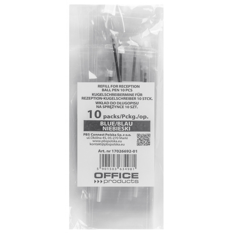 Wkład do długopisu OFFICE PRODUCTS, do długopisów
