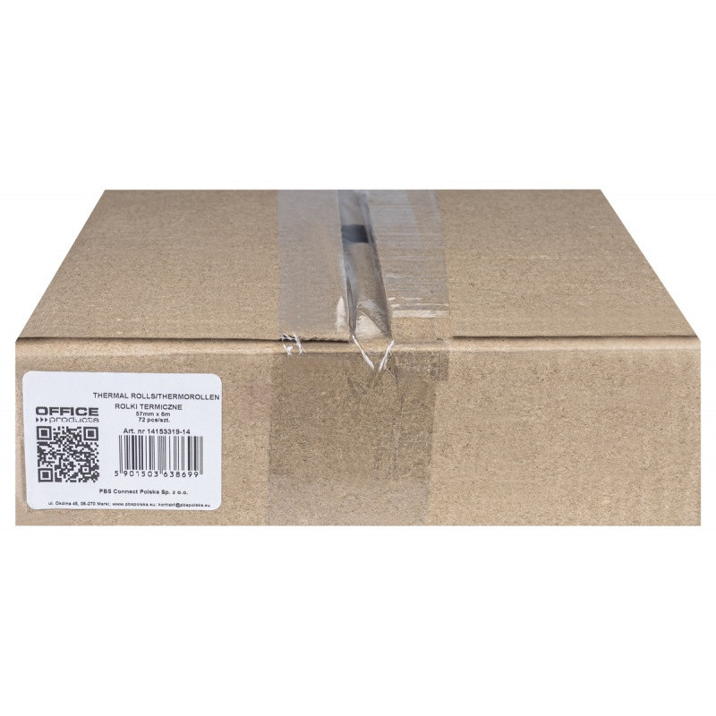 Rolki termiczne OFFICE PRODUCTS, 57mm x 6m, gr. 48