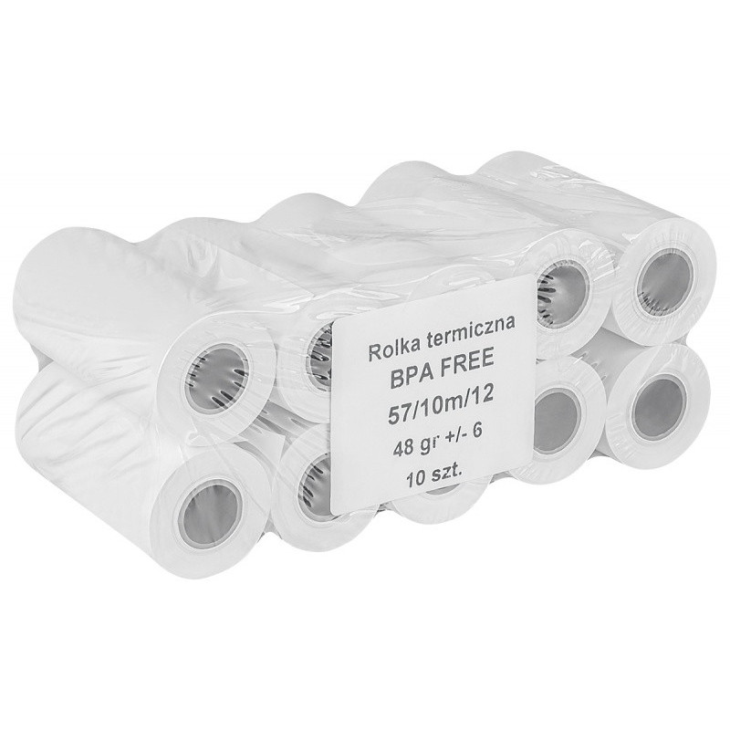 Rolki termiczne OFFICE PRODUCTS, 57mm x 10m, gr. 4