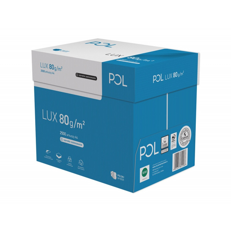 Papier ksero POL LUX, A4, klasa B, 161CIE, 80gsm,