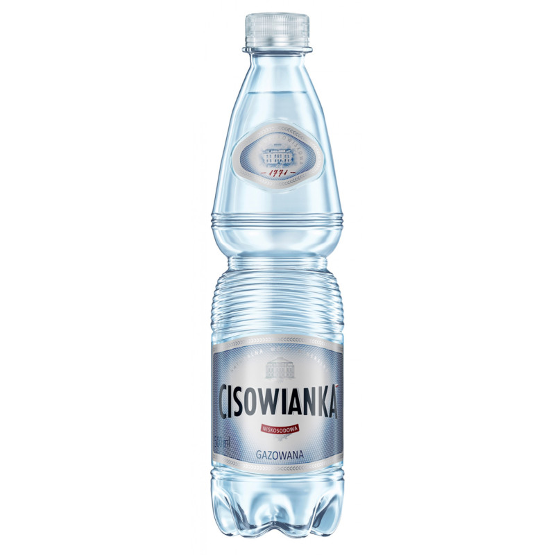 Woda Cisowianka, gazowana, butelka plastikowa, 0,5