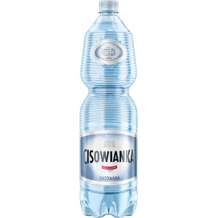 Woda Cisowianka, gazowana, butelka plastikowa, 1,5